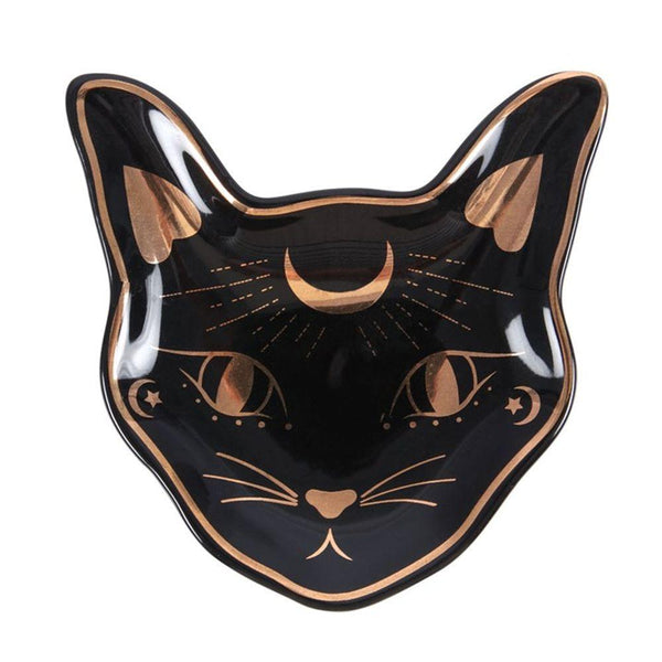 Mystic Mog Cat Face Trinket Dish - Home Decor Emporium