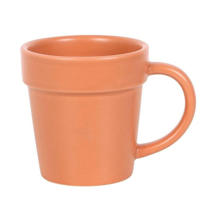 Plain Plant Pot Ceramic Mug and Shovel Spoon - Home Decor Emporium