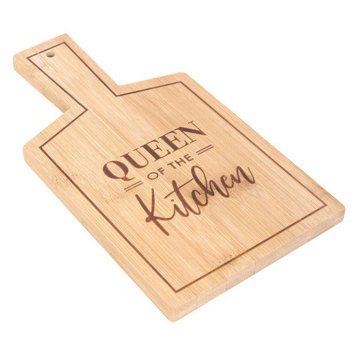 Queen of the Kitchen Bamboo Serving Board - Home Decor Emporium