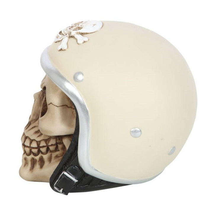 Retro Motorbike Skull Helmet Ornament - Home Decor Emporium