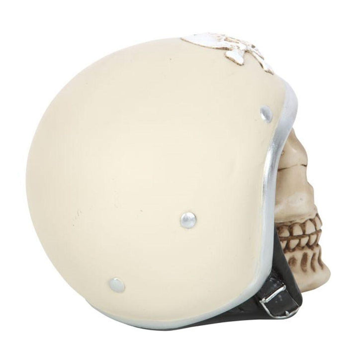 Retro Motorbike Skull Helmet Ornament - Home Decor Emporium