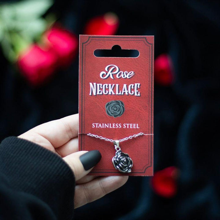Rose Pendant Necklace - Home Decor Emporium