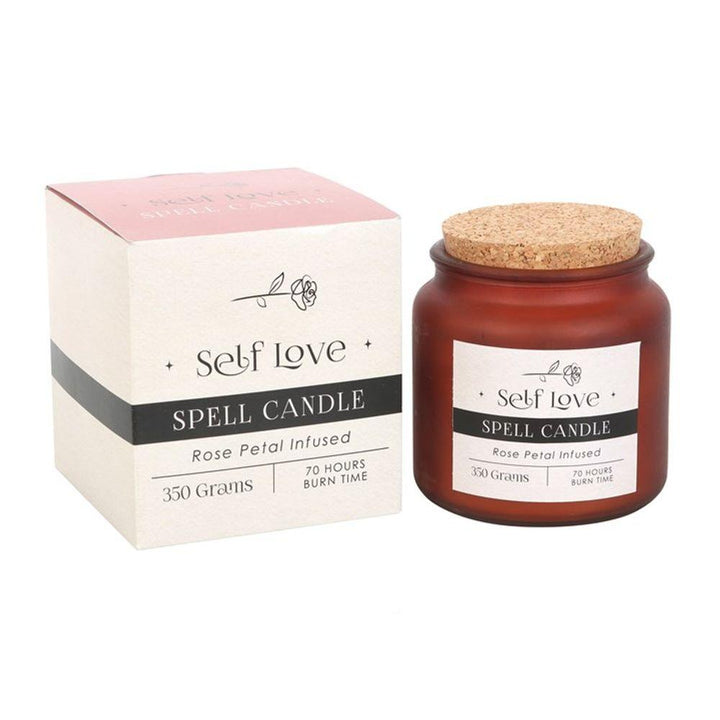 Rose Petal Infused Self Love Spell Candle - Home Decor Emporium