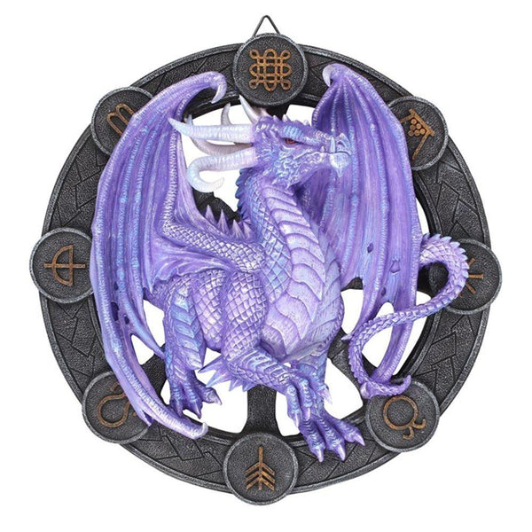 Samhain Dragon Resin Wall Plaque by Anne Stokes - Home Decor Emporium