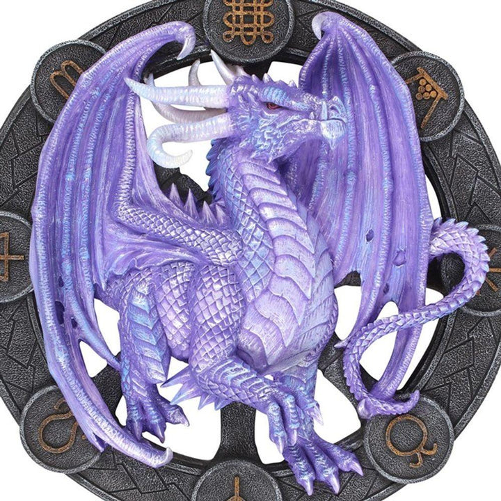 Samhain Dragon Resin Wall Plaque by Anne Stokes - Home Decor Emporium