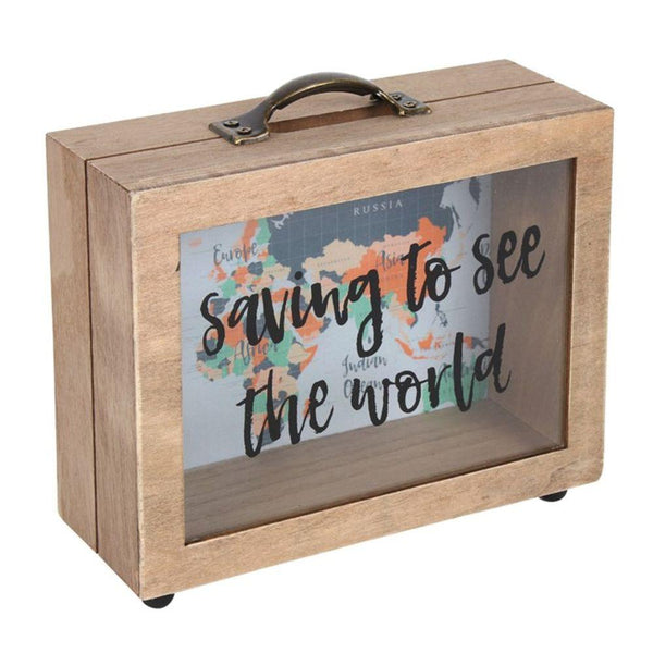 Saving to See the World Money Box - Home Decor Emporium