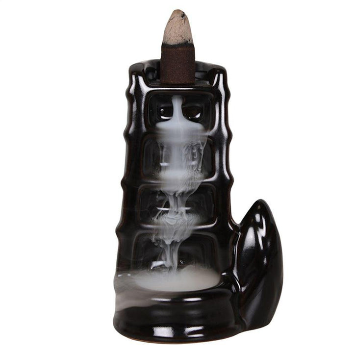 Split Bamboo Fountain Backflow Incense Burner - Home Decor Emporium