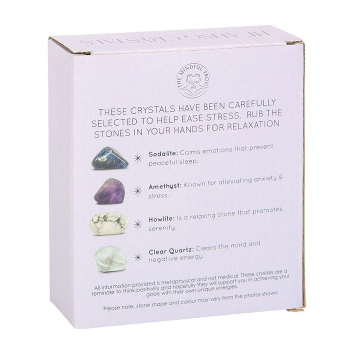 Stress Healing Crystal Set with Moon Trinket Dish - Home Decor Emporium