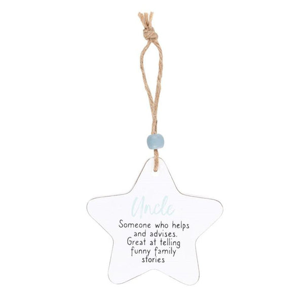 Uncle Hanging Star Sentiment Sign - Home Decor Emporium