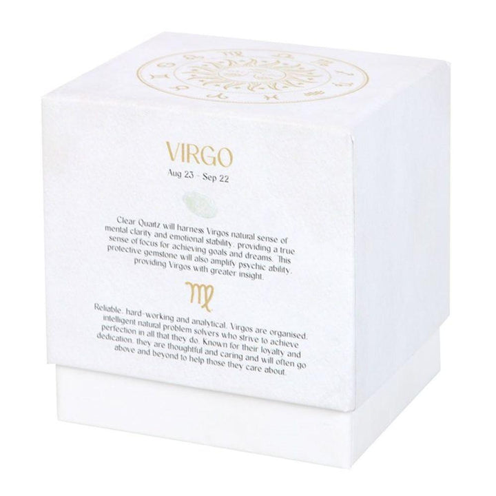 Virgo Sandalwood & Patchouli Gemstone Zodiac Candle - Home Decor Emporium